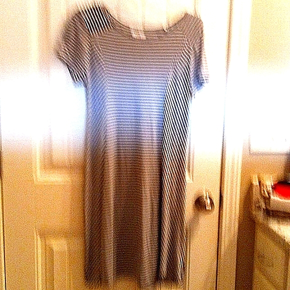 Charming Charlie Dresses & Skirts - Charming Charlie S dress gray knit stripe